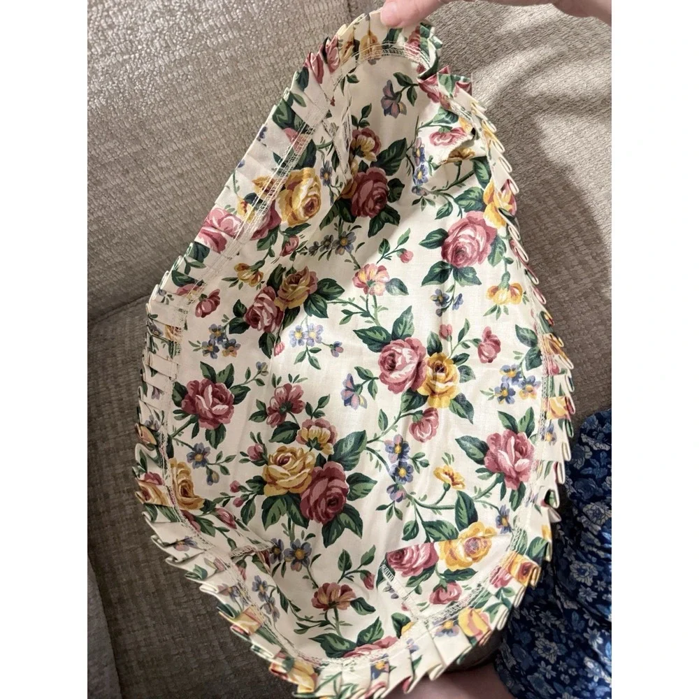 Longaberger Small Liner Garden Splendor Floral Roses